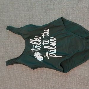 Green One Piece Swimsuit